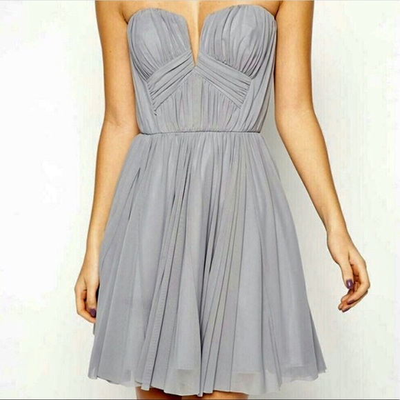 ASOS STRAPLESS COCKTAIL DRESS - Picture 3 of 8